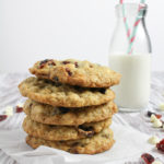 White Chocolate Cranberry Oatmeal cookies