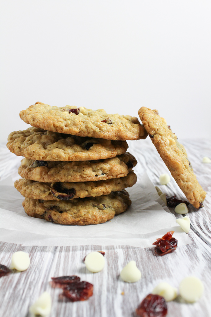 White Chocolate Cranberry Oatmeal cookies