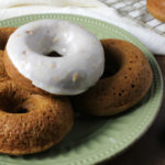 Gingerbread Doughnuts with Orange Ginger Glaze