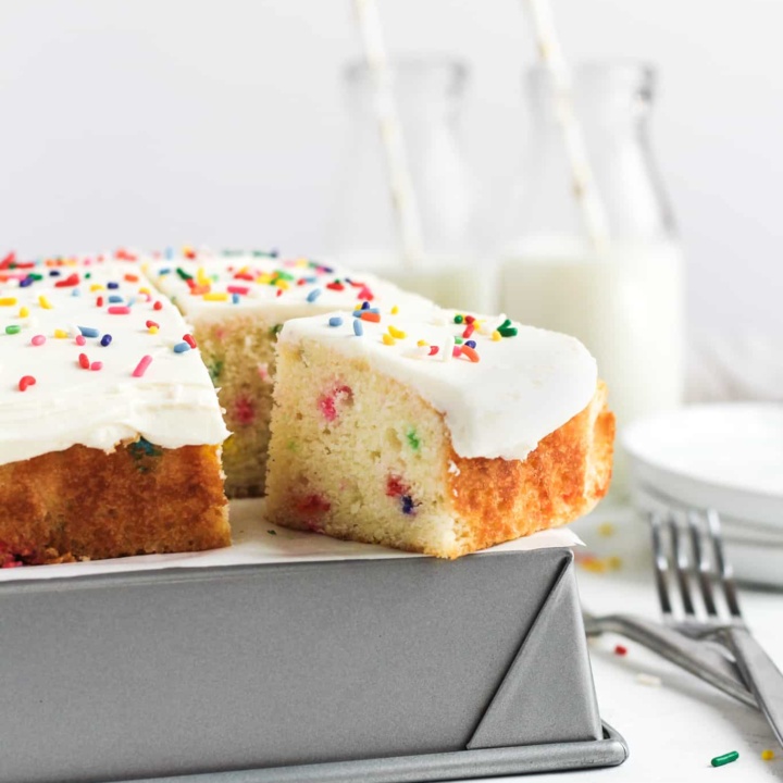 Funfetti Snack Cake | The Sweet Occasion