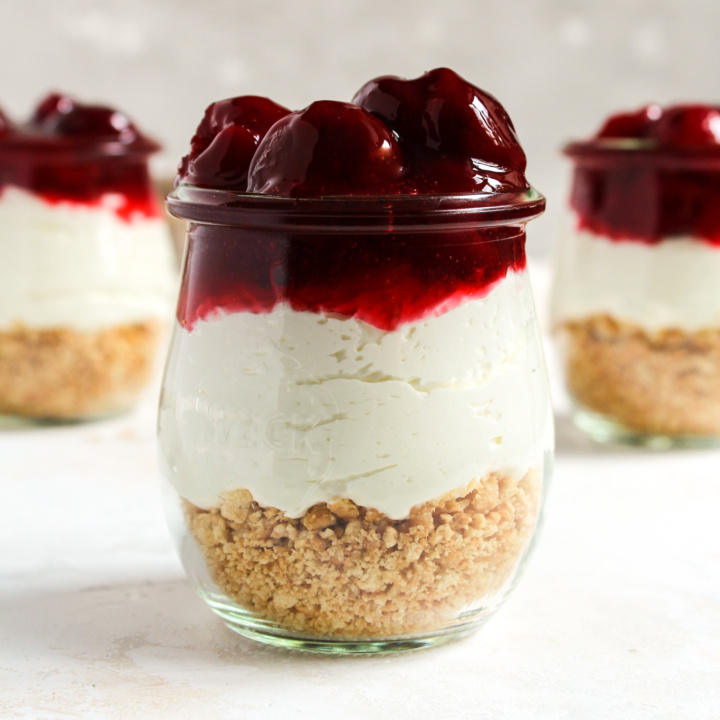 Nobake Cherry Cheesecake Parfaits The Sweet Occasion