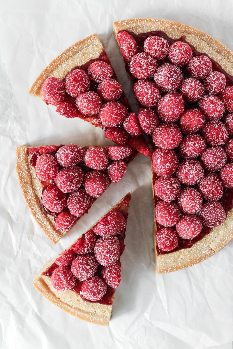 Raspberry Almond Tart-8