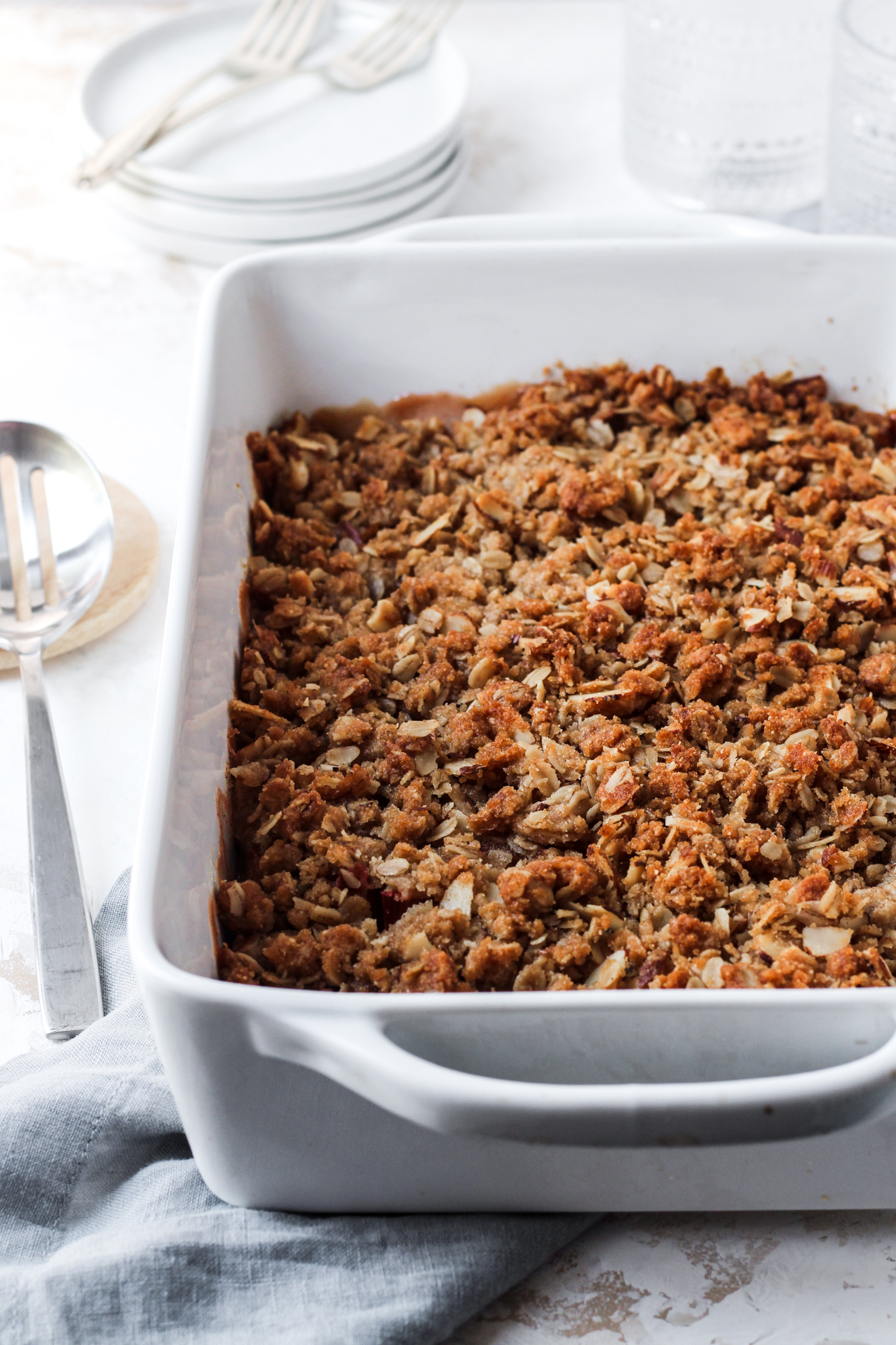 Rhubarb Pear Crisp-2