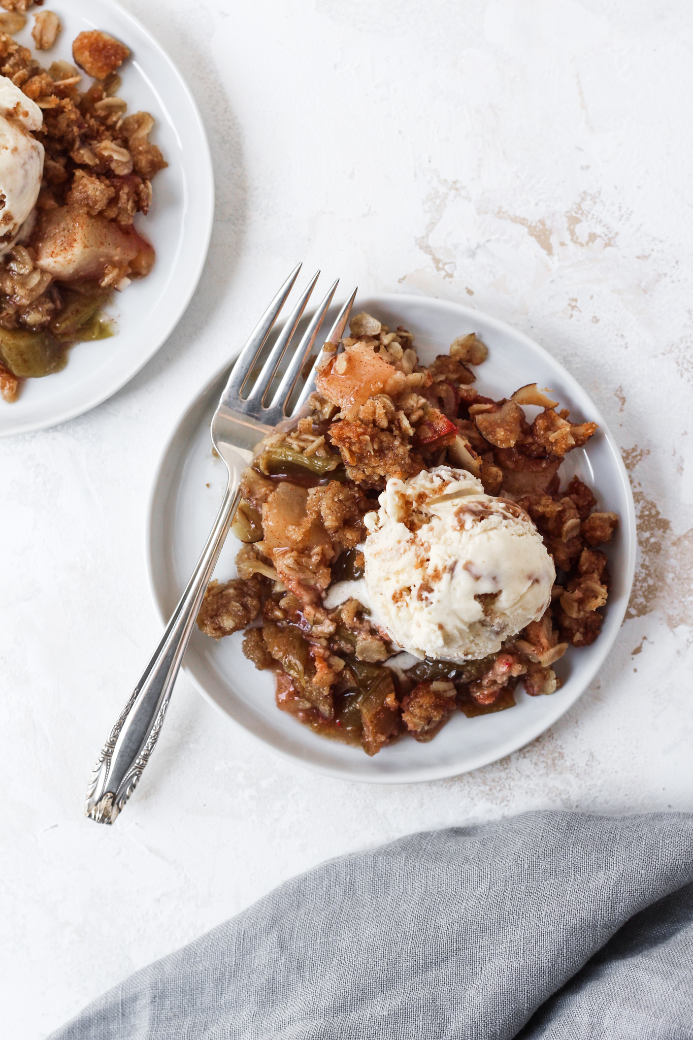Rhubarb Pear Crisp-4