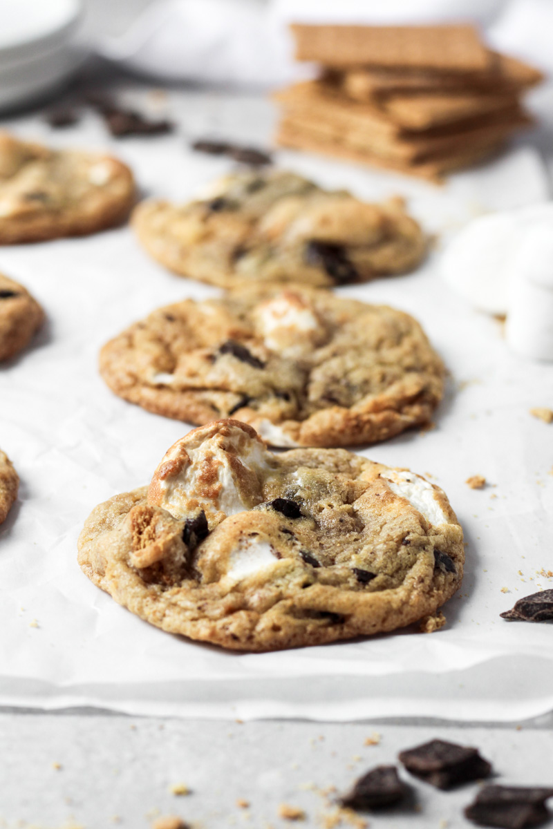 Brown Butter S'mores Cookies