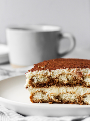 Slice of tiramisu