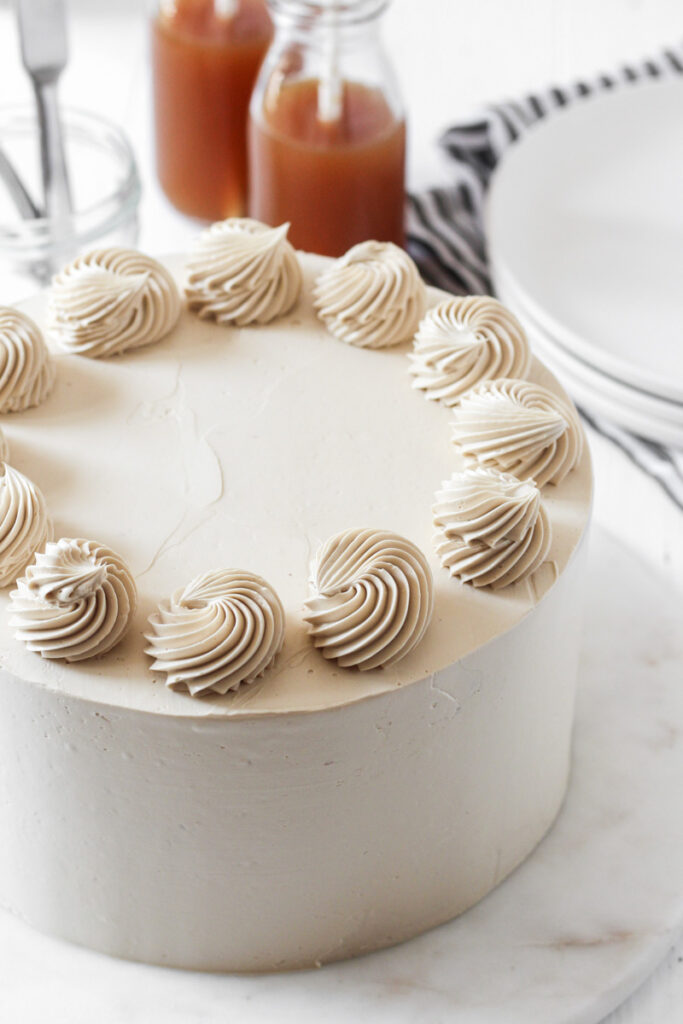 Apple Cider Cake {with brown sugar buttercream} | The Sweet Occasion