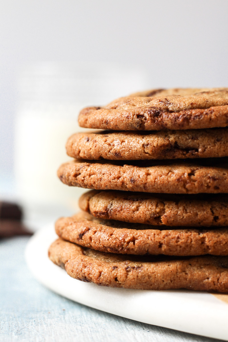 Stack of cookie butter cookies.